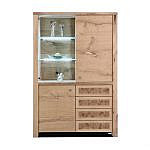 Vitrinenschrank Asteiche