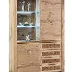 Vitrinenschrank Asteiche
