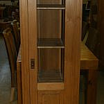 Schmale Weichholzvitrine neu
